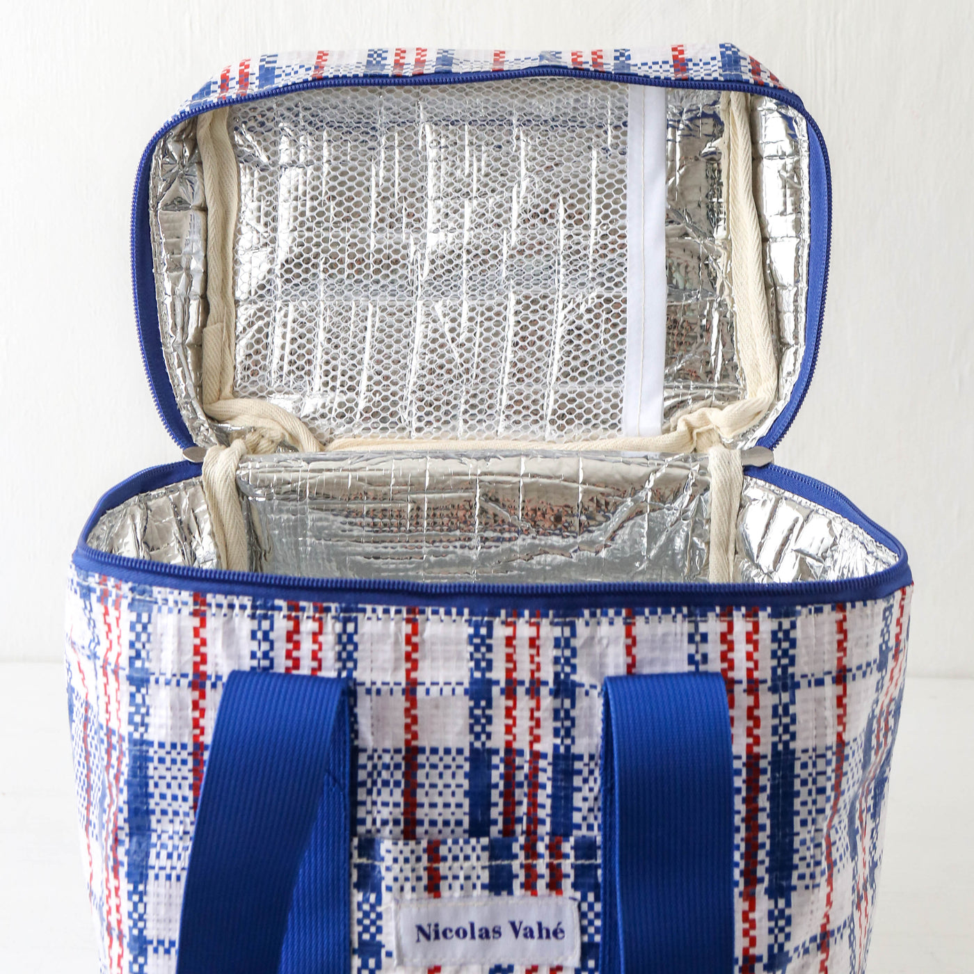 Blue Check Cool Bag - Small