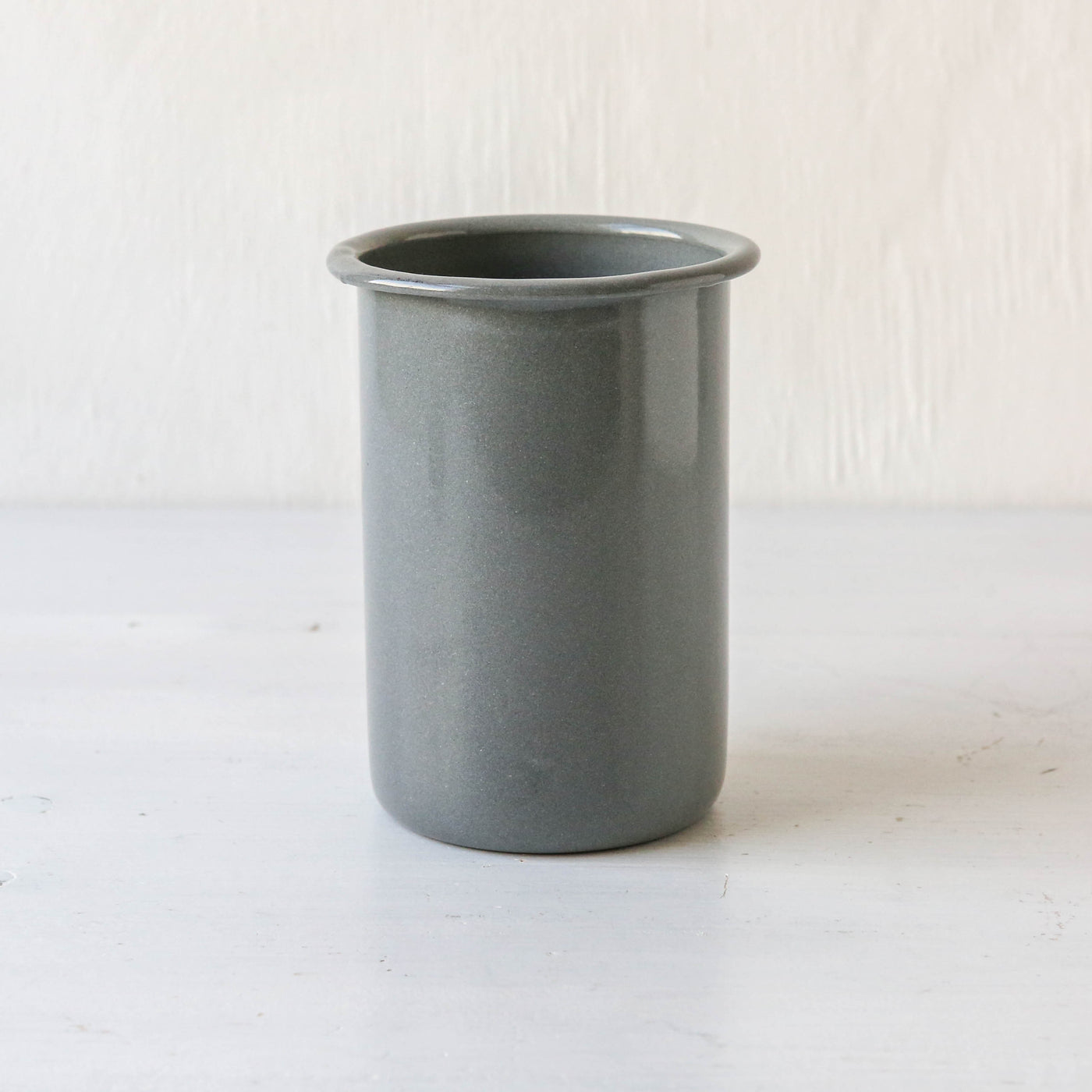 Enamel Bathroom Tumbler - Grey