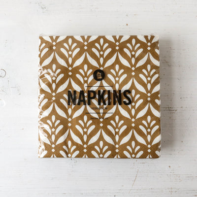 Pack of Paper Napkins - Mento Mustard