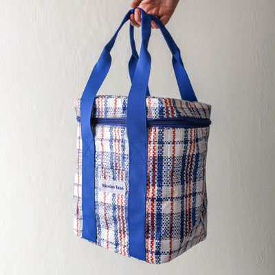 Blue Check Cool Bag - Small
