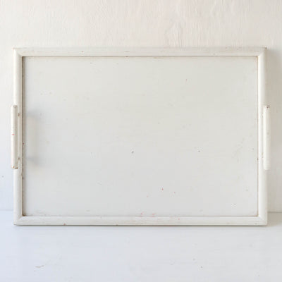 Vintage White Handled Tray