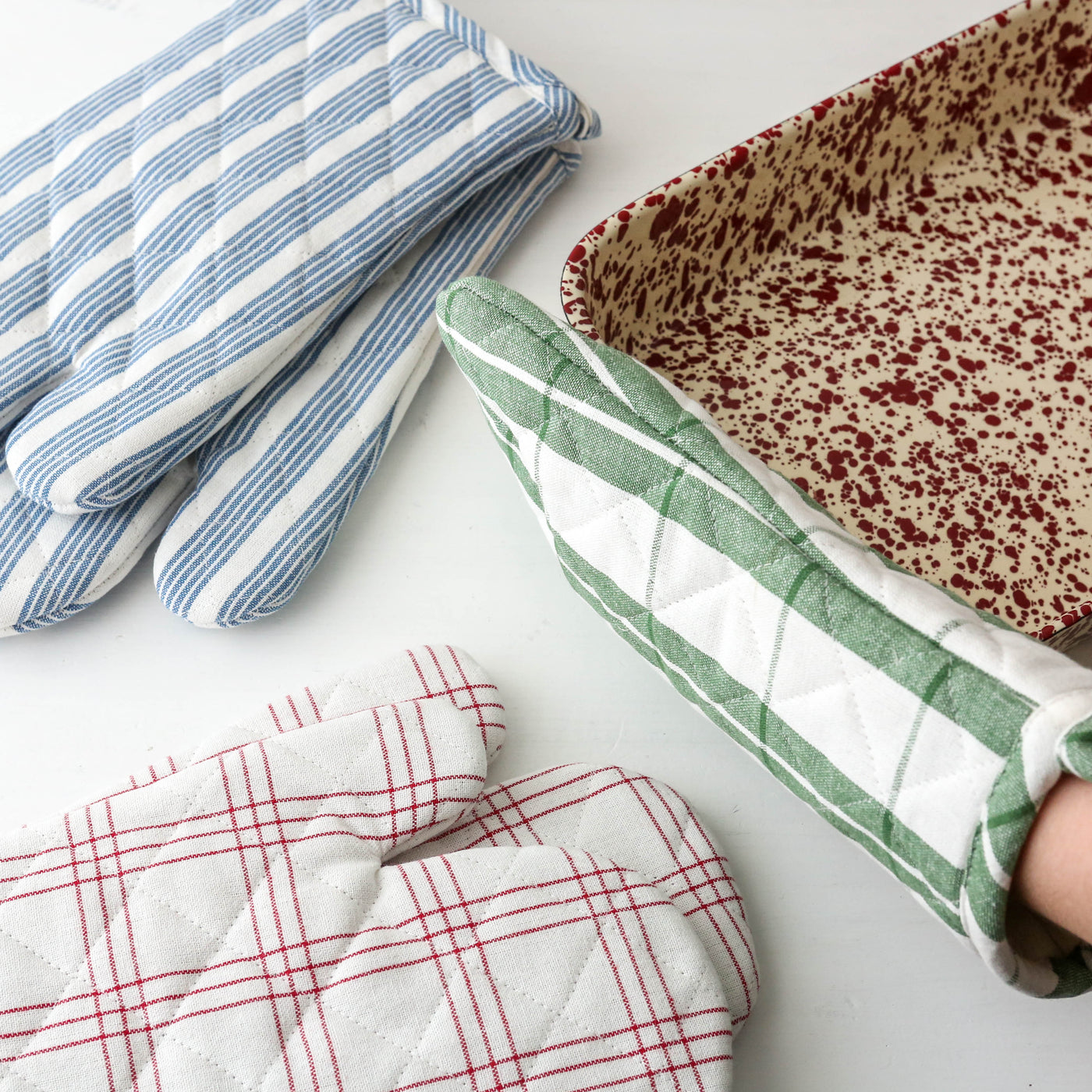 Pair of Cotton Oven Gloves