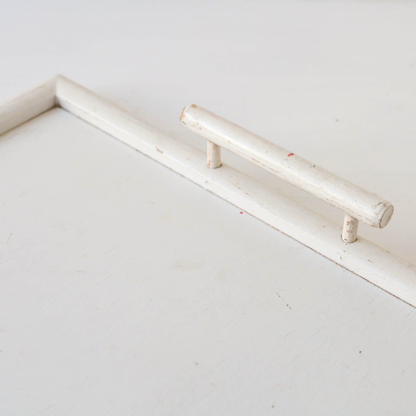 Vintage White Handled Tray
