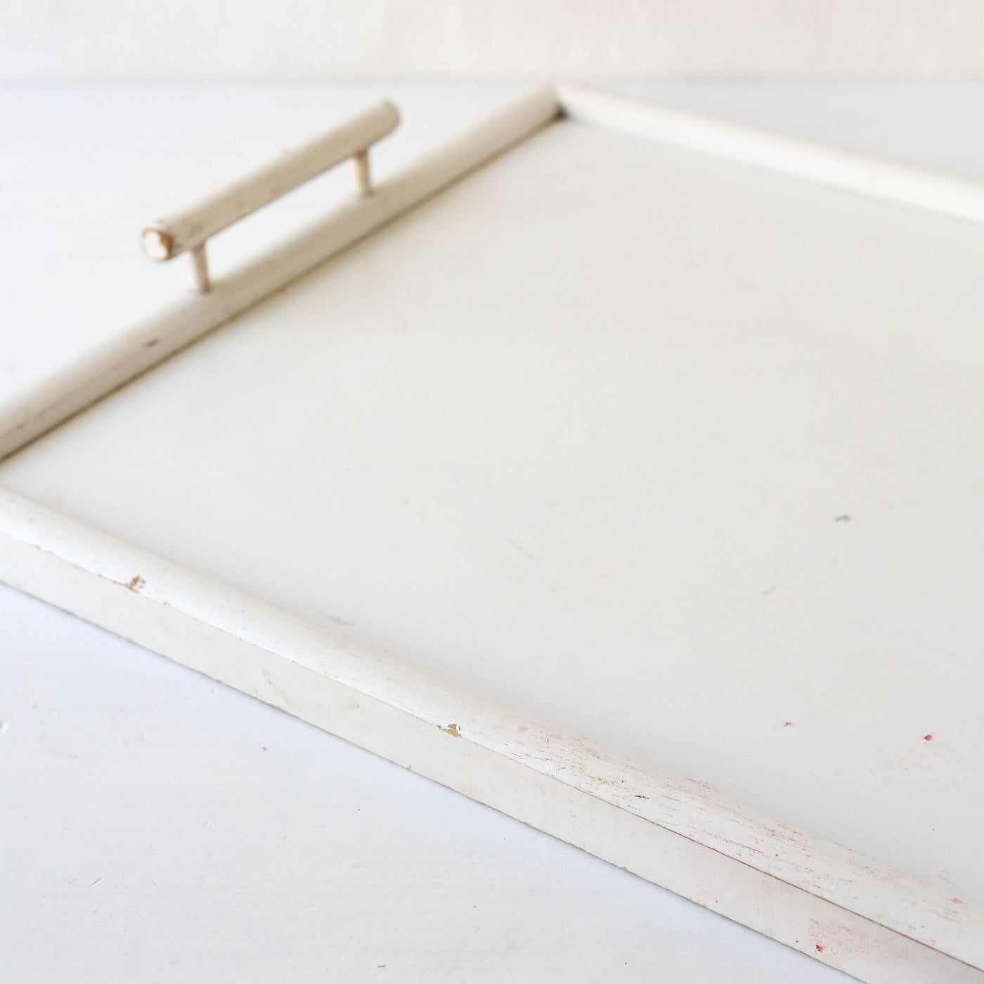 Vintage White Handled Tray