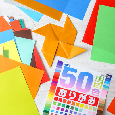 15cm Japanese Origami Paper - 60 sheets, 50 colours
