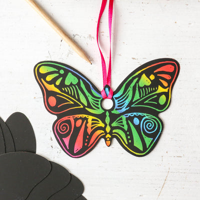 Butterfly Scratch Art Set