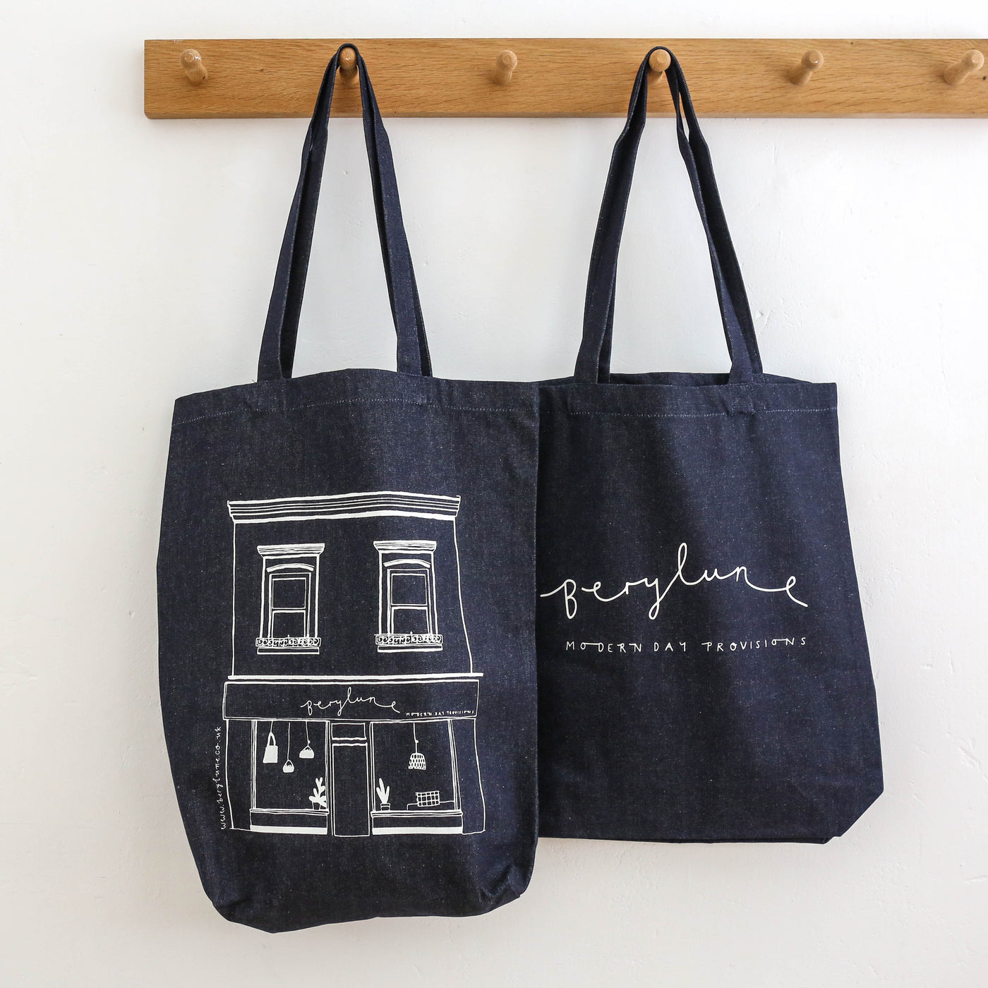 Berylune Gusseted Denim Shopping Bag