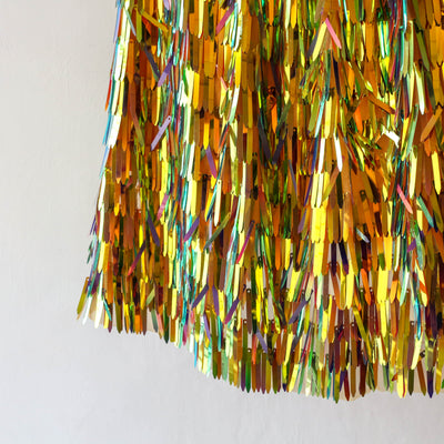 Gold Holographic Shimmer Dress Up Cape