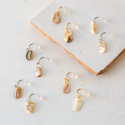 Seashell French Hook Earrings