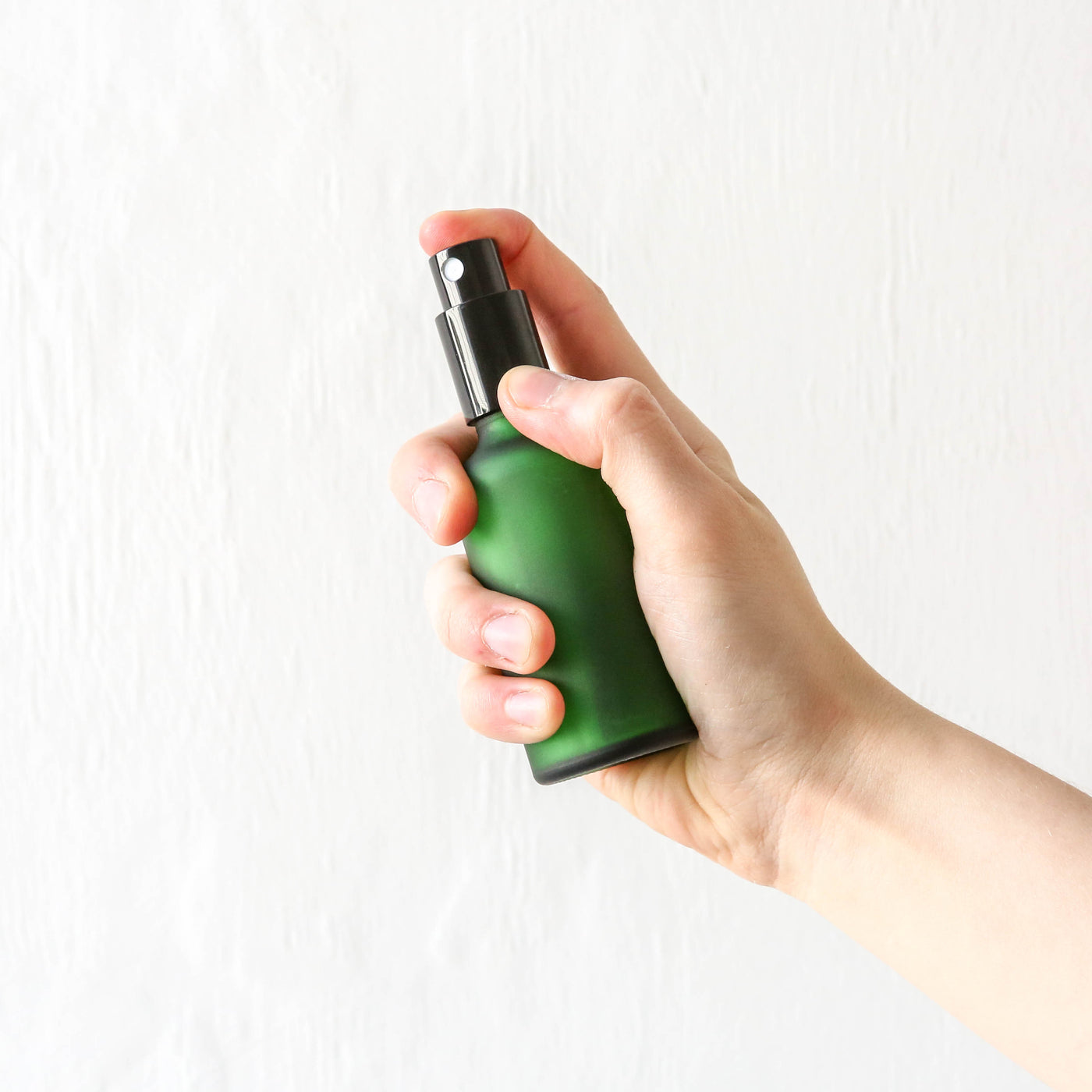 Green Glass Spray Bottle with Atomiser - 50ml