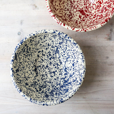 Splatter Enamel Small Serving Bowl