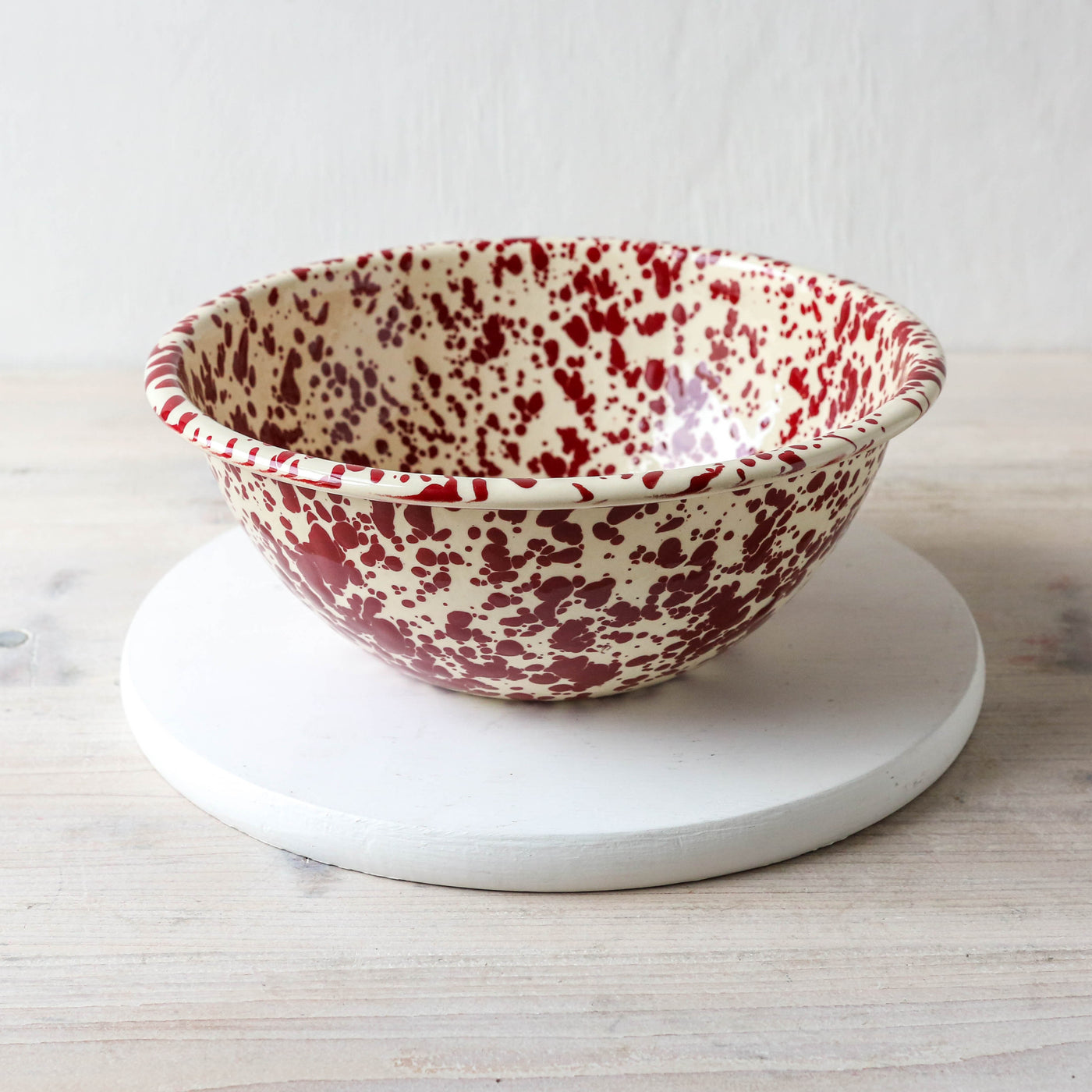 Splatter Enamel Small Serving Bowl