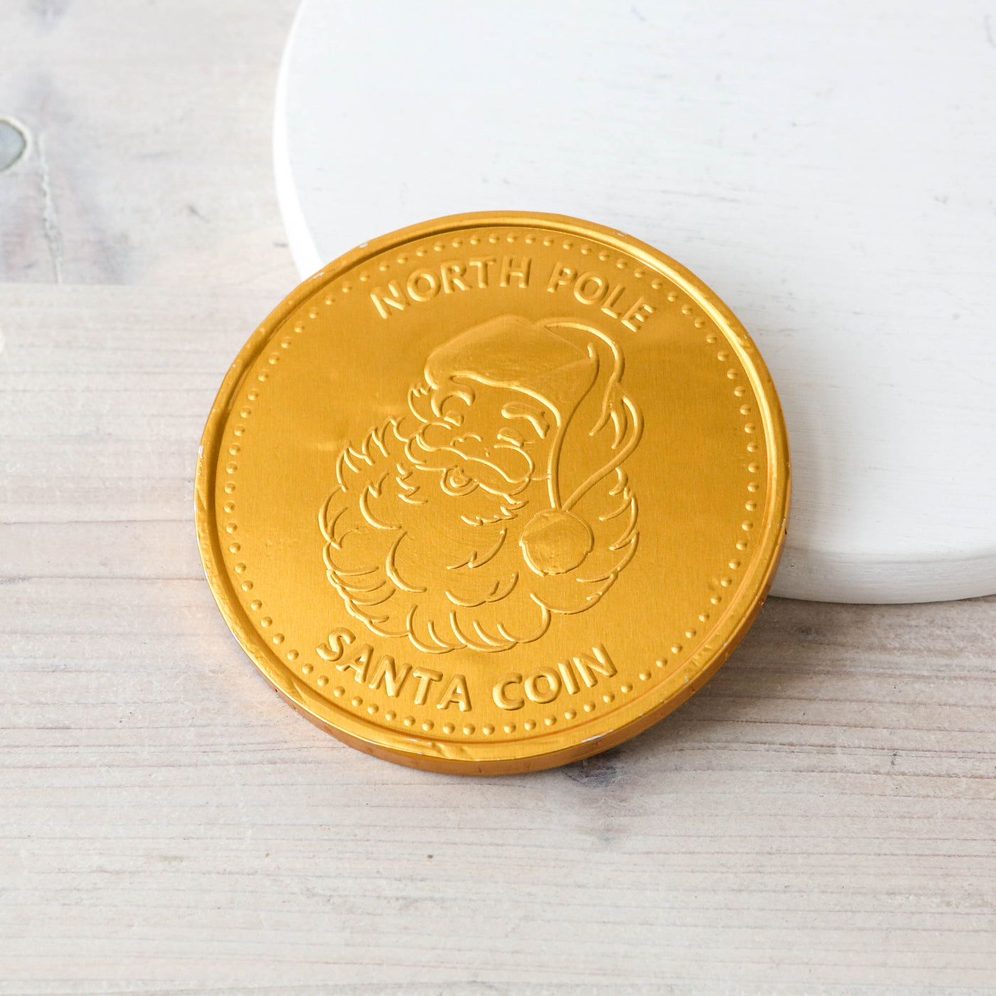 Giant Chocolate North Pole Gold Coin