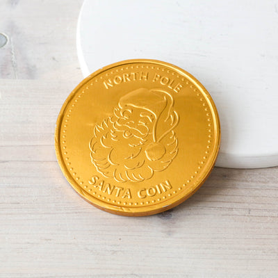 Giant Chocolate North Pole Gold Coin