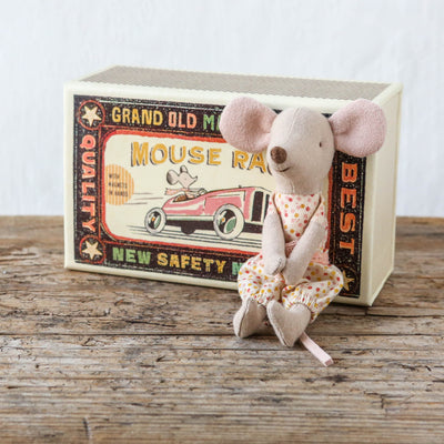 Little Sister Mouse Toy in Matchbox
