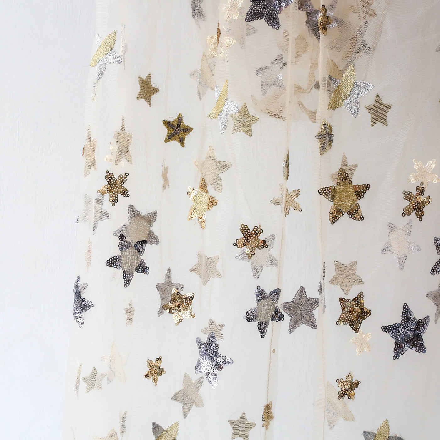 Hooded Fairy Dress Up Cloak - Gold & Silver Sequin