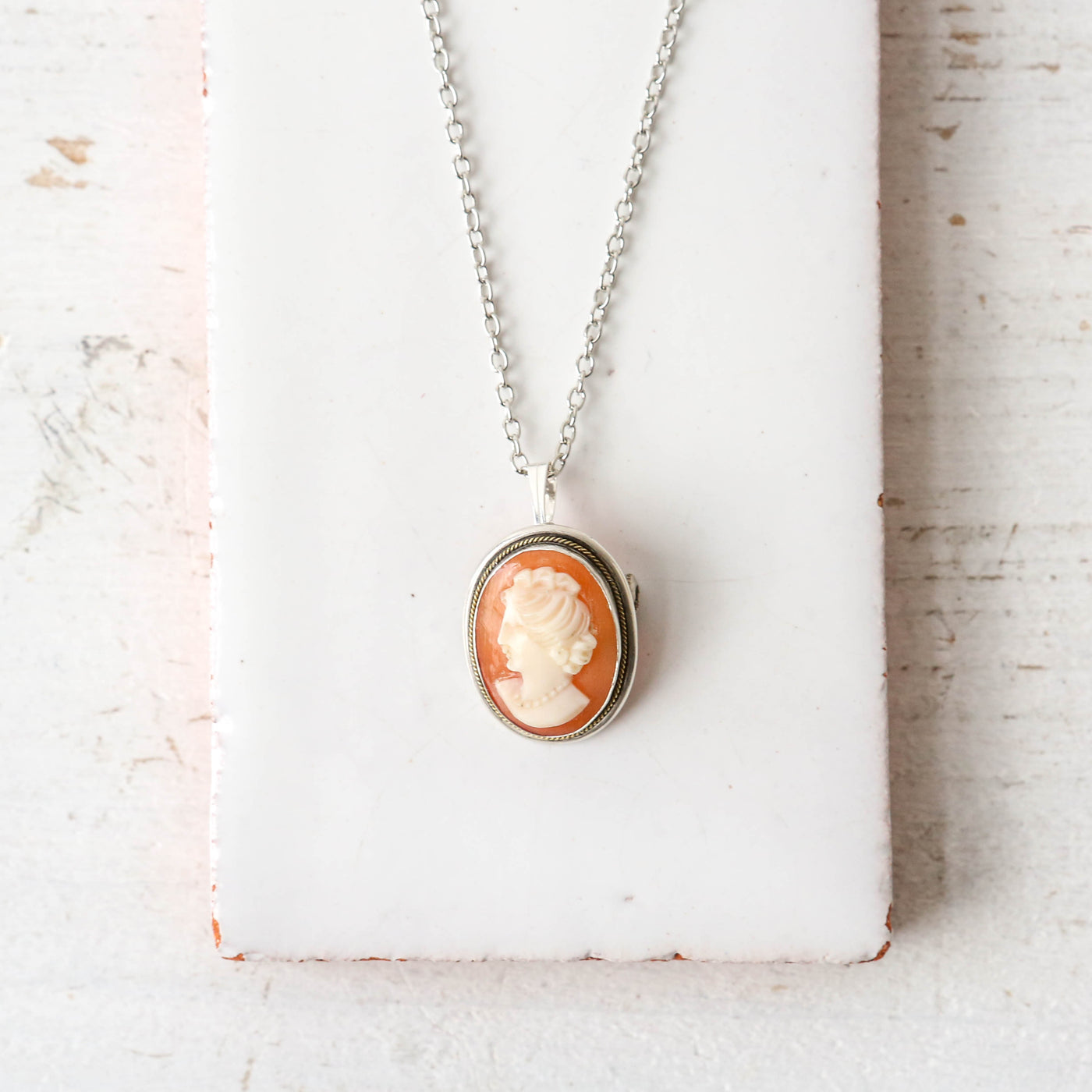 Classic Vintage Cameo Brooch/Necklace - Batch C