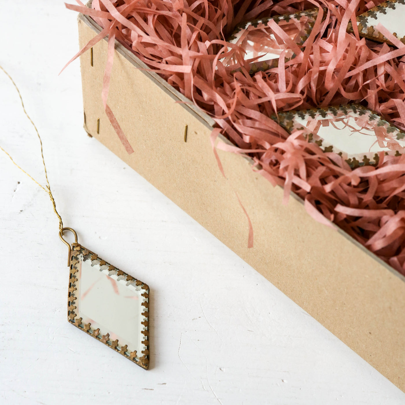 Faceted Mirror Tree Decoration