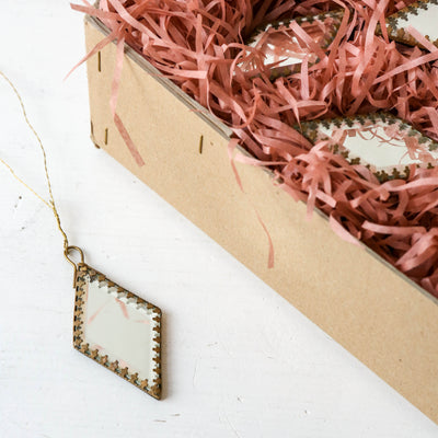 Faceted Mirror Tree Decoration