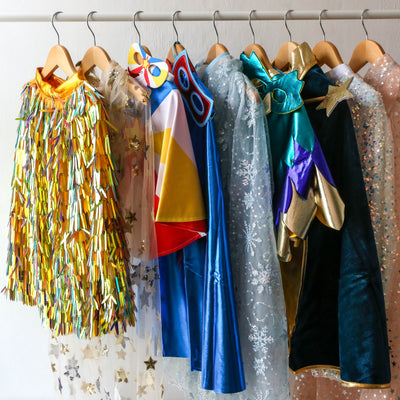 Gold Holographic Shimmer Dress Up Cape