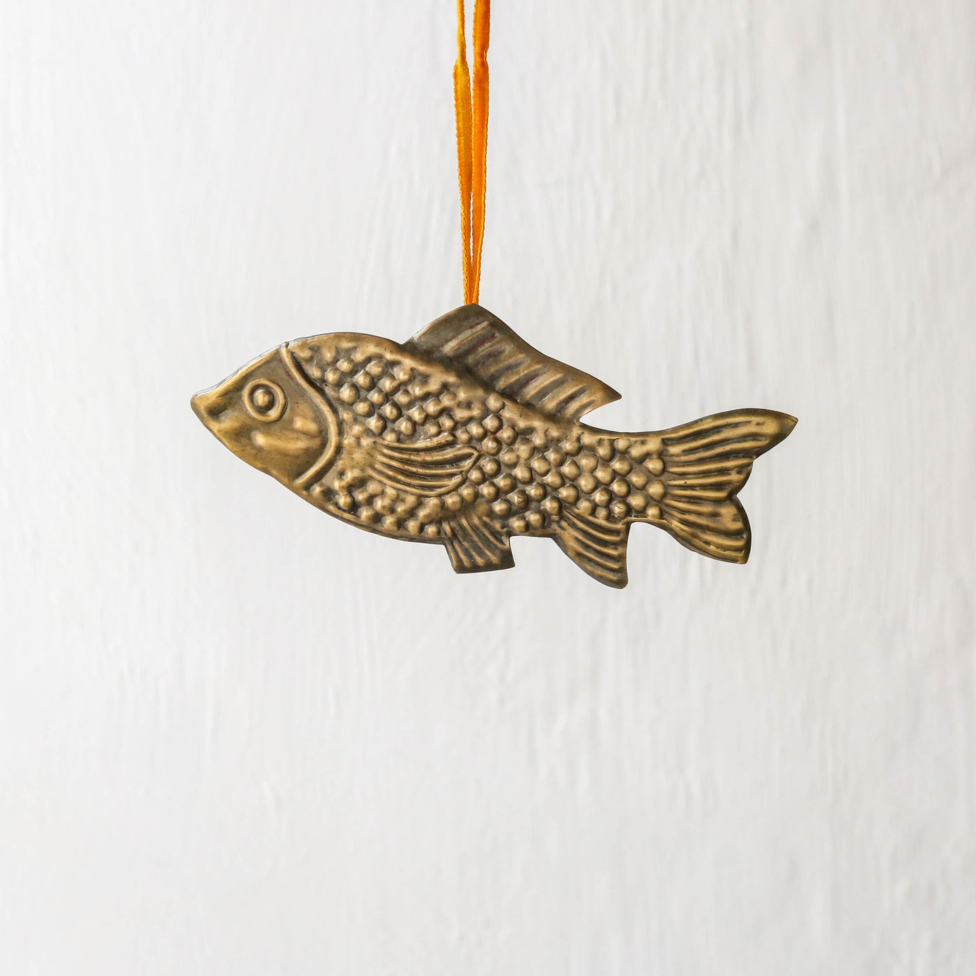 Koi Fish Decoration - Pressed Antique Brass