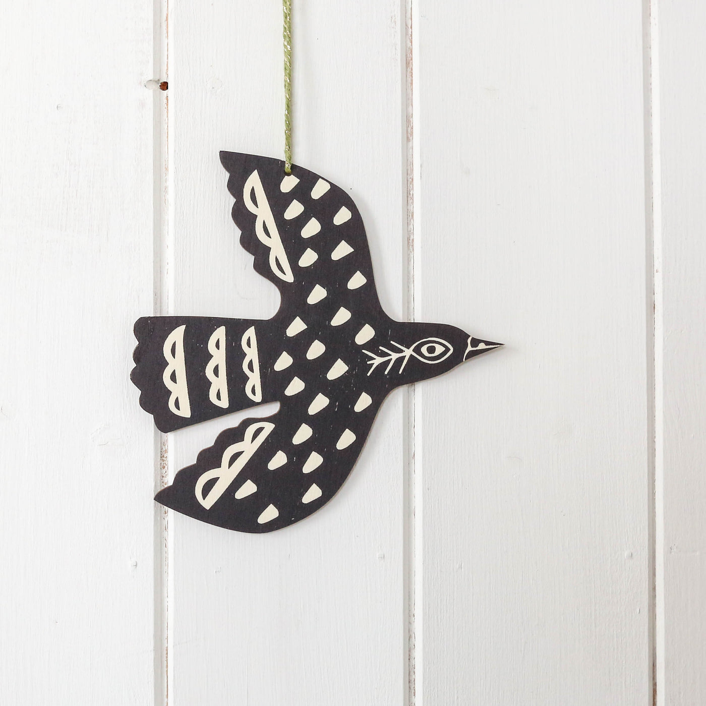 Mini Hanging Blackbird Decoration