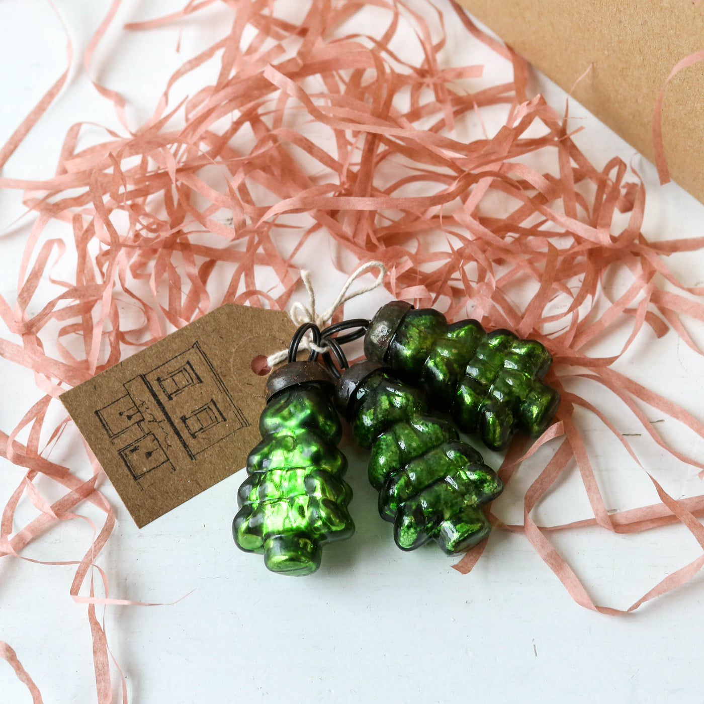 4cm Tree Bauble - Pack of 3