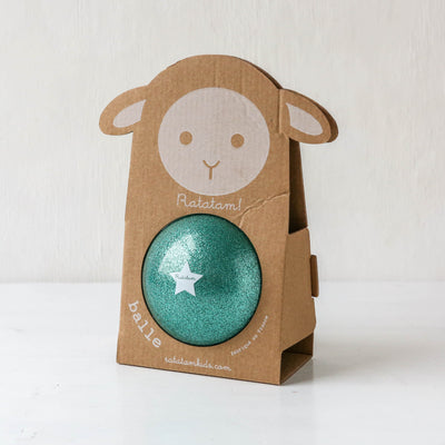 10cm Green Glitter Ball
