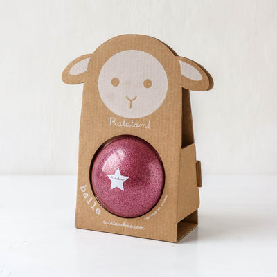 10cm Pink Glitter Ball