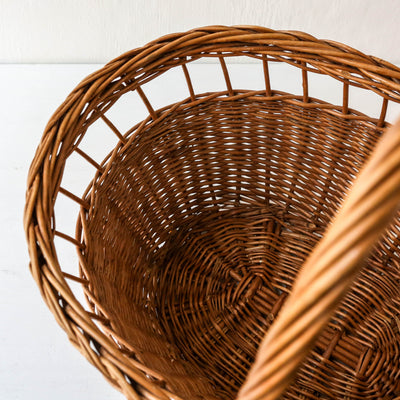 Open Sided Vintage Woven Basket