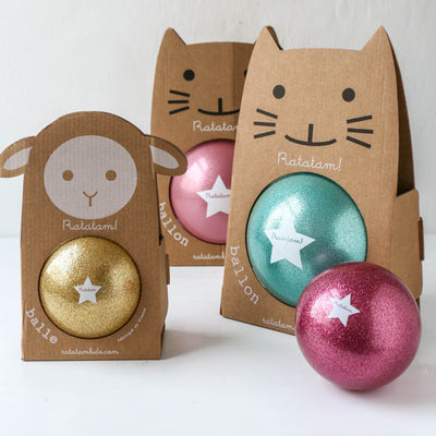 10cm Gold Glitter Ball
