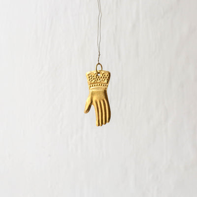 Tiny Hand Decoration - Pressed Antique Brass