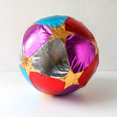 30cm Fabric Covered Circus Ball - Multicolour with Stars