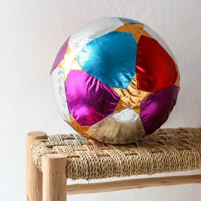 30cm Fabric Covered Circus Ball - Multicolour with Stars