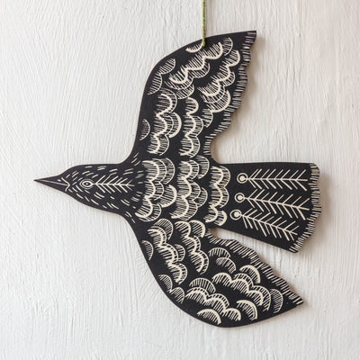 Hanging Blackbird Decoration