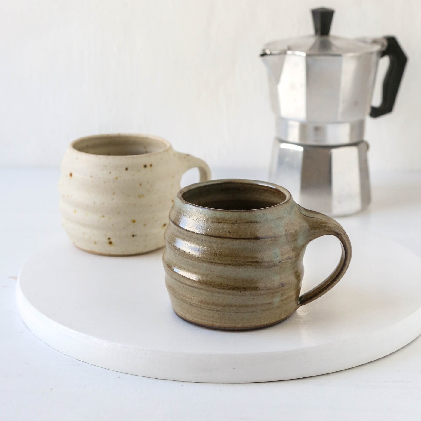 Hand Thrown 'Spiral' Espresso Mug