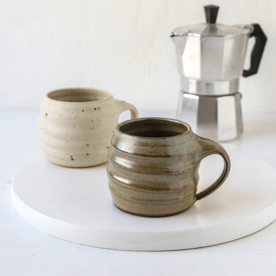 Hand Thrown 'Spiral' Espresso Mug
