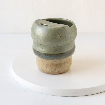 Hand Thrown 'Shoreline' Travel Mug