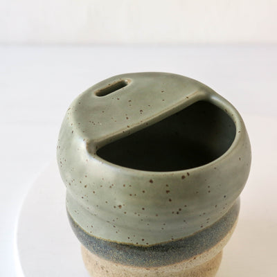 Hand Thrown 'Shoreline' Travel Mug