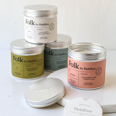 Folk Scented Candle Tin