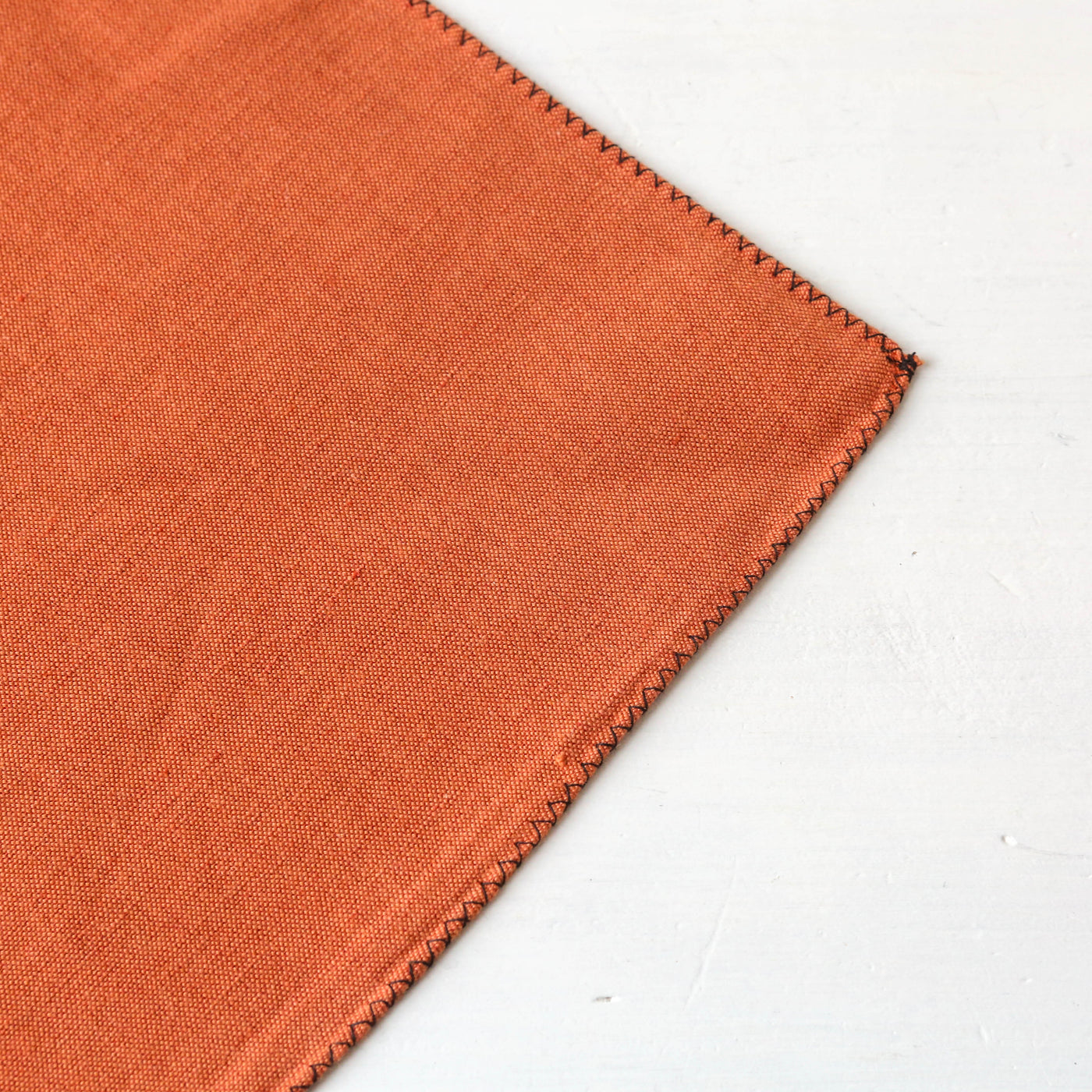 Set of Four Washed Linen & Cotton Napkins - Brick
