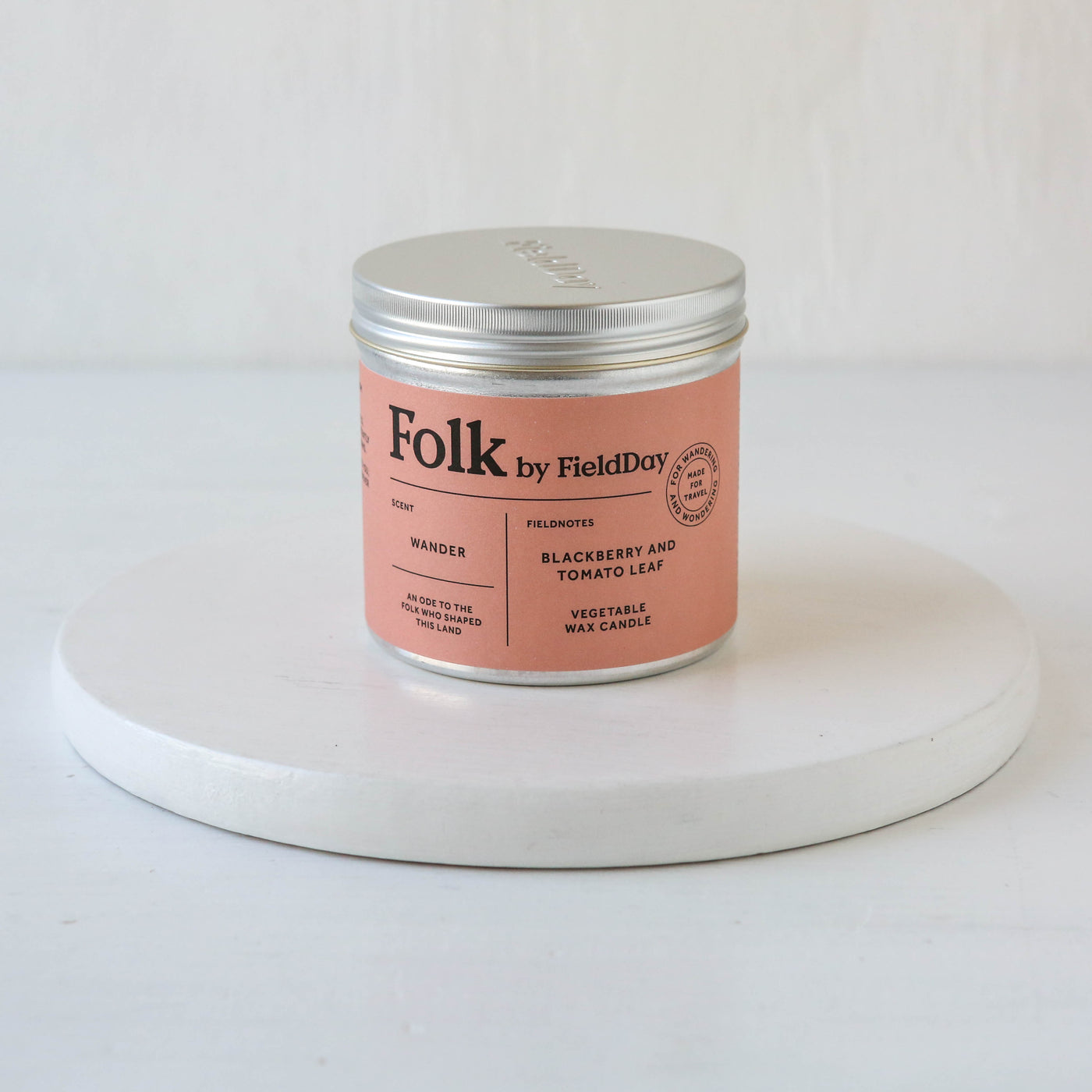 Folk Scented Candle Tin