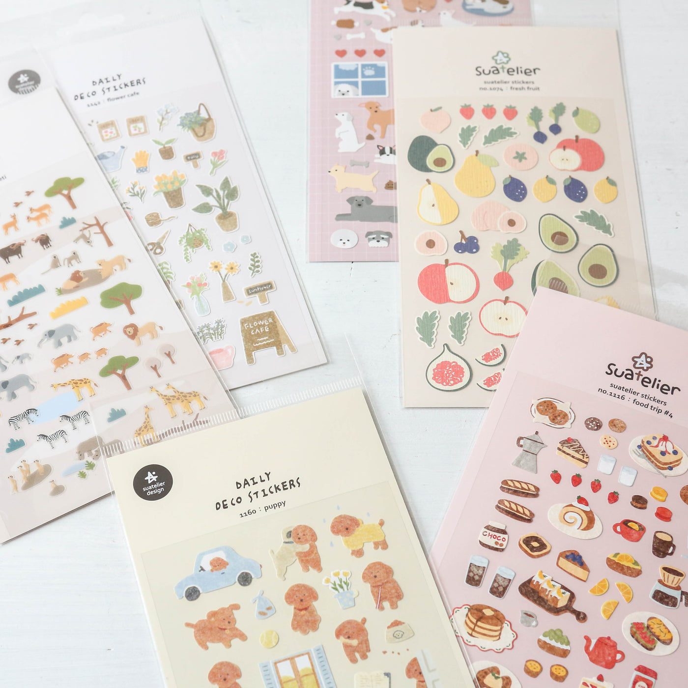 Flower Cafe Stickers - 1142