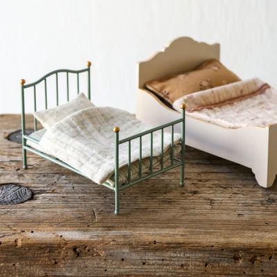 Maileg Mouse Vintage Single Bed - Mint