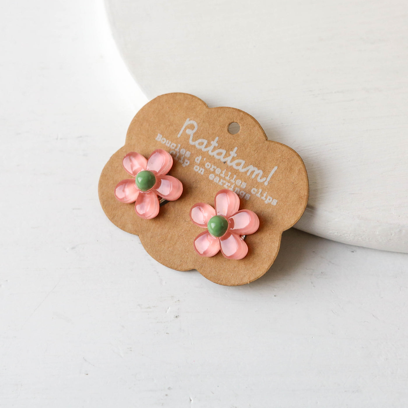 Clip-On Flower Earrings