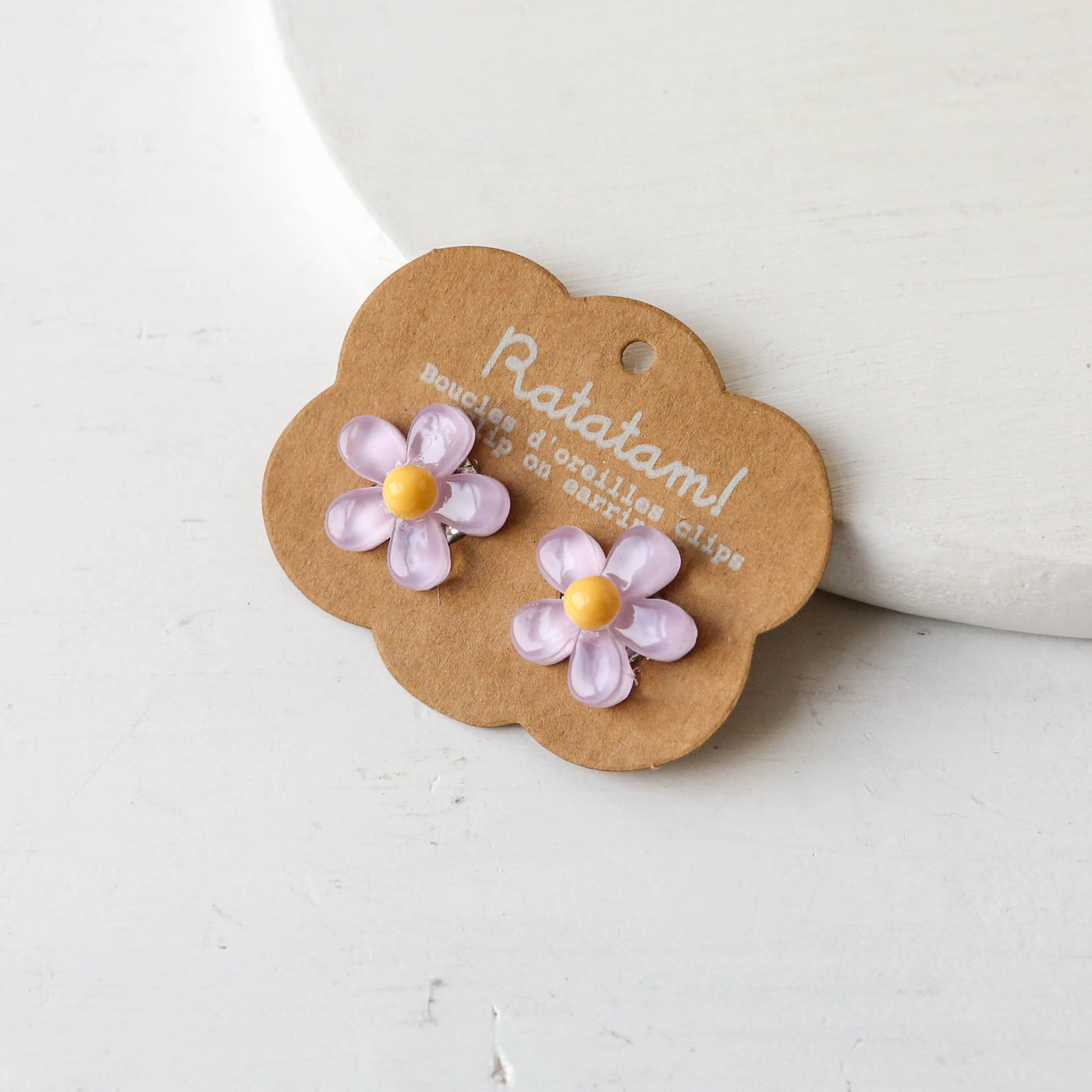 Clip-On Flower Earrings