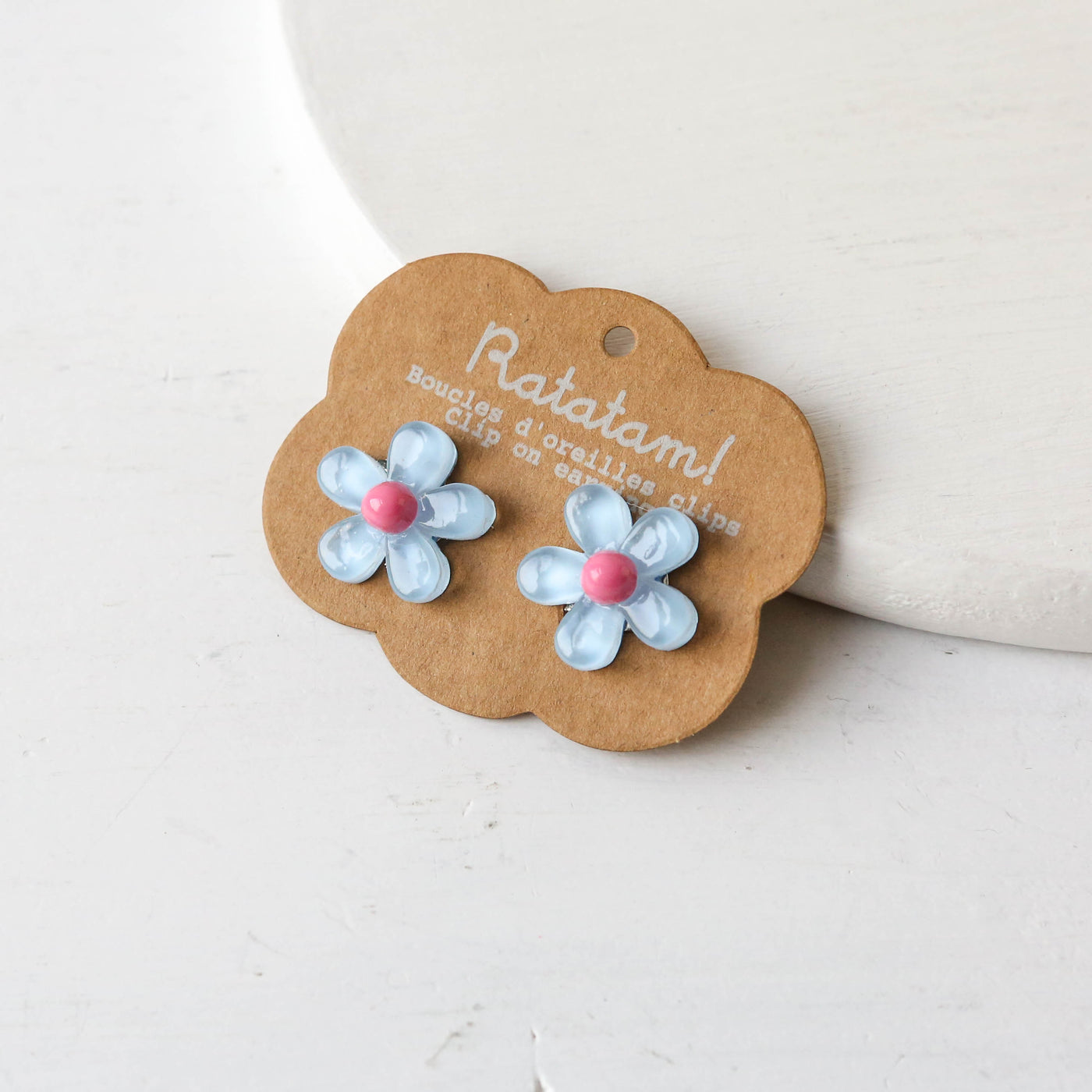 Clip-On Flower Earrings