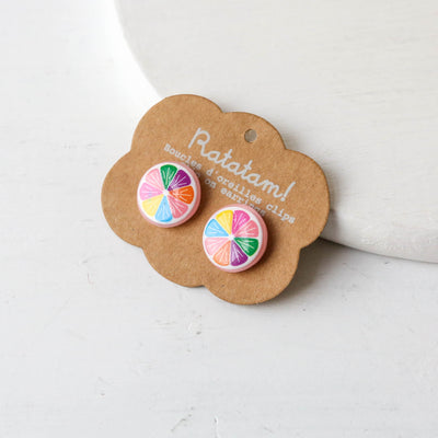 Clip-On Fruit Earrings