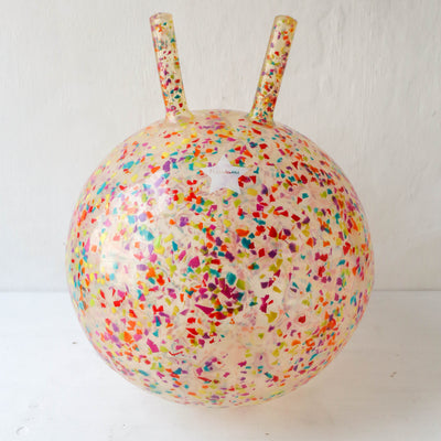 40cm Recycled Confetti Hopping Ball