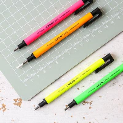 Mono Zero Japanese Precision Eraser - Neon